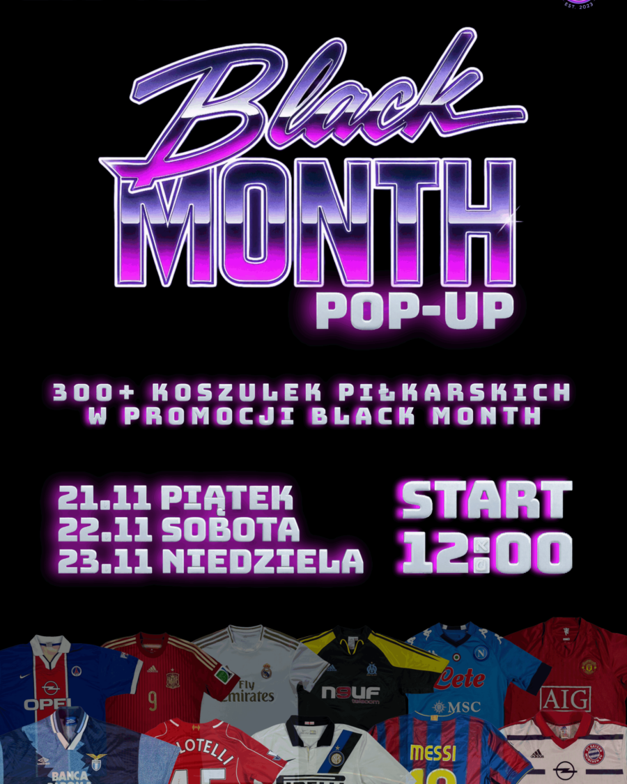 BLACK MONTH POP-UP w Warszawie – ponad 300 koszulek w promocji!