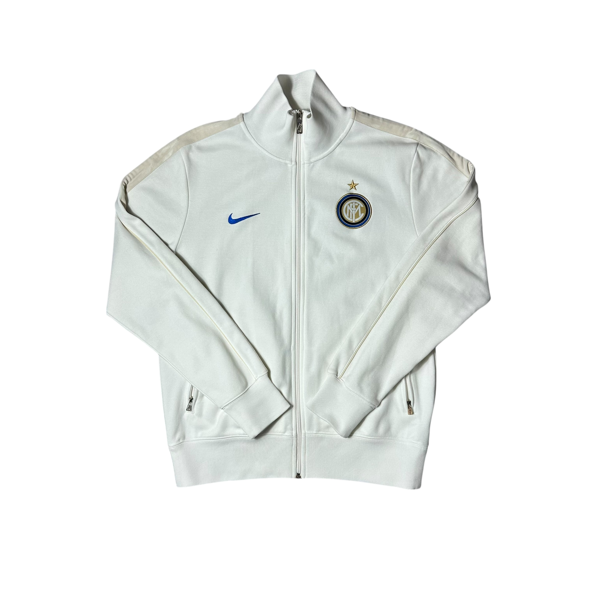 Inter Milan White Track Sweatshirt