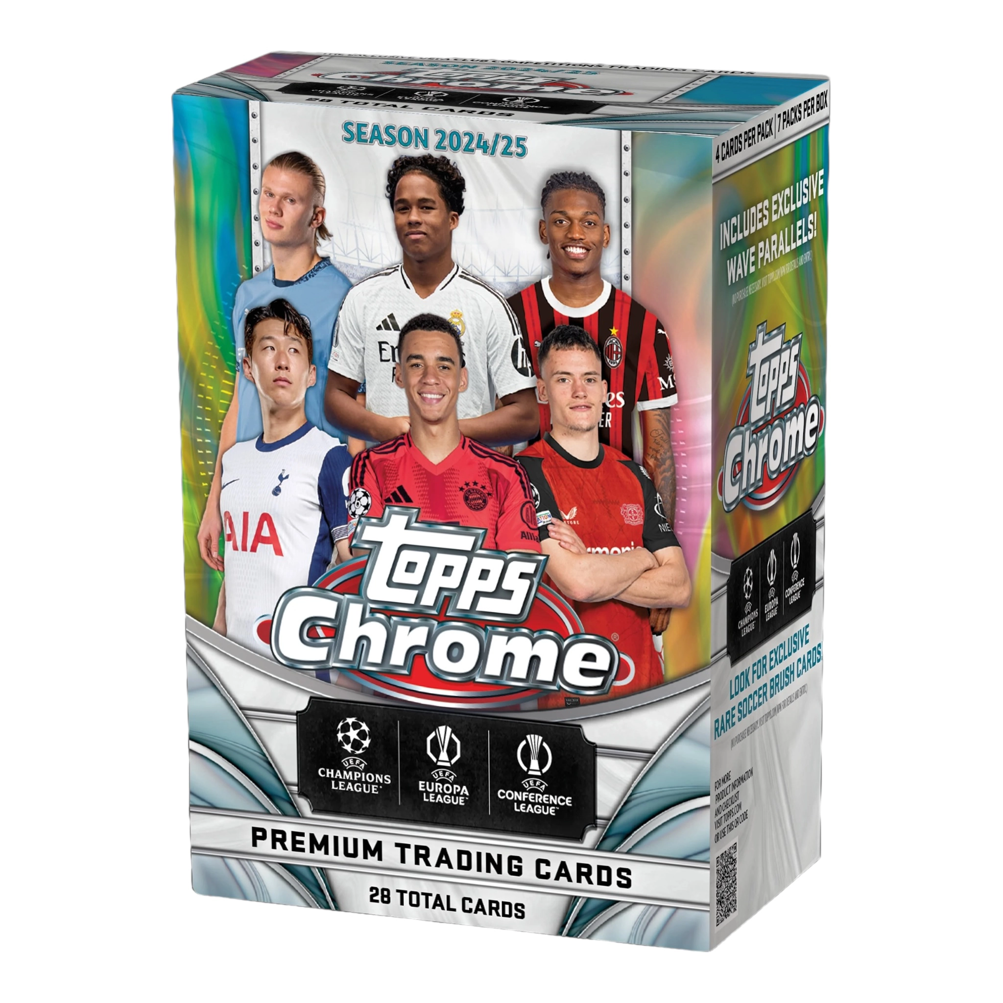 2024/25 Topps Chrome UEFA Club Competitions 7-Pack Blaster Box