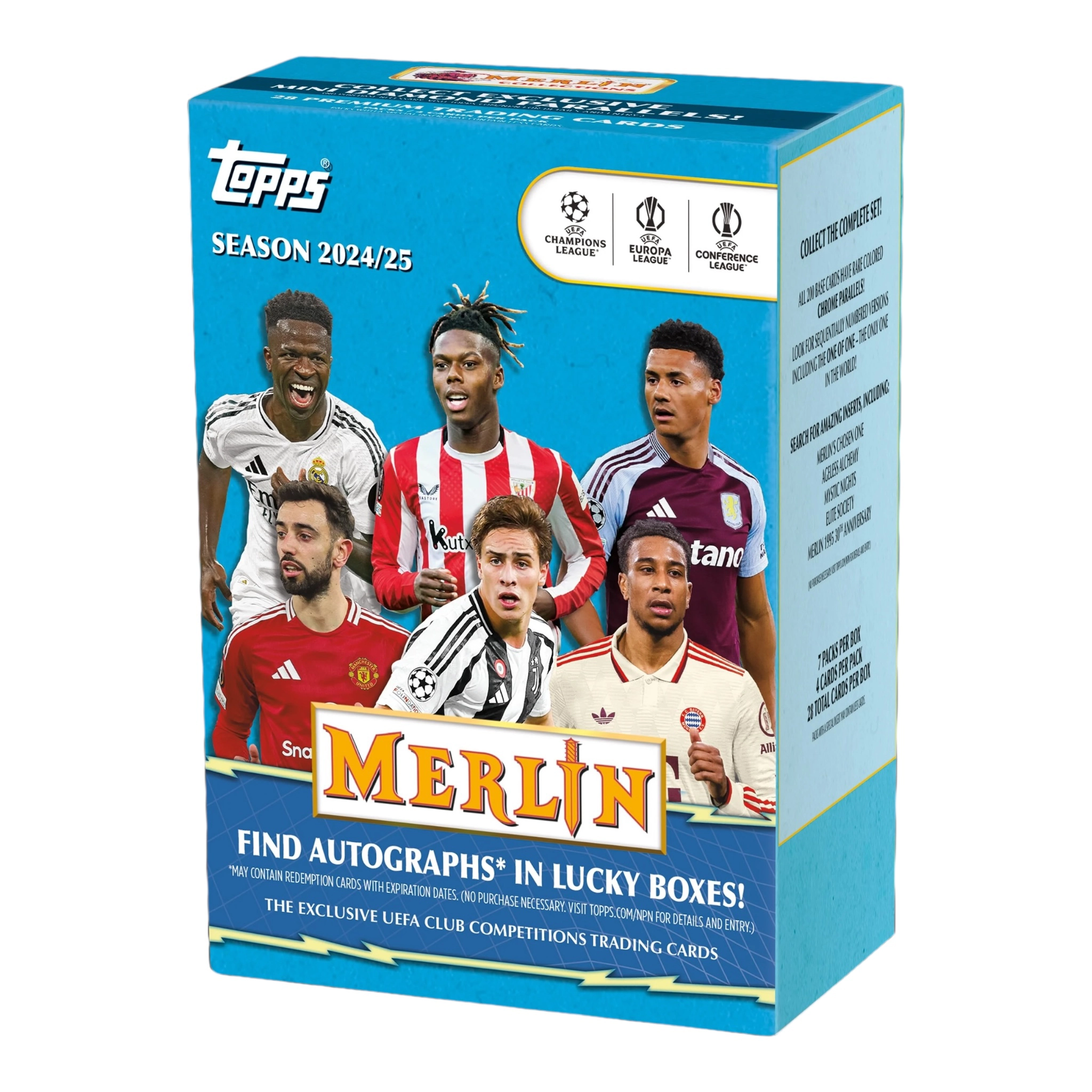 2024/25 Topps Merlin UEFA Club Competitions 7-Pack Value Box