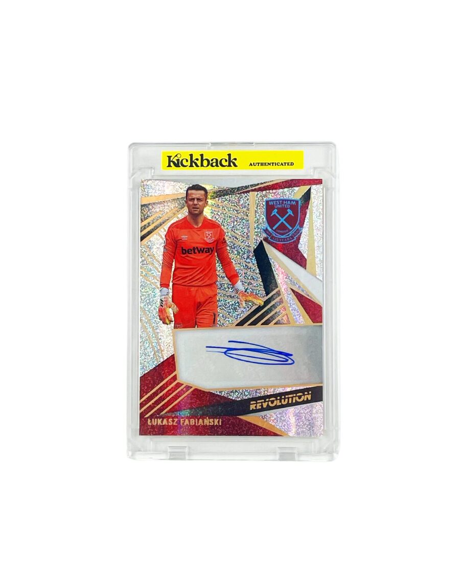 Panini Revolution Premier League West Ham United  Łukasz Fabiański Autograph Card