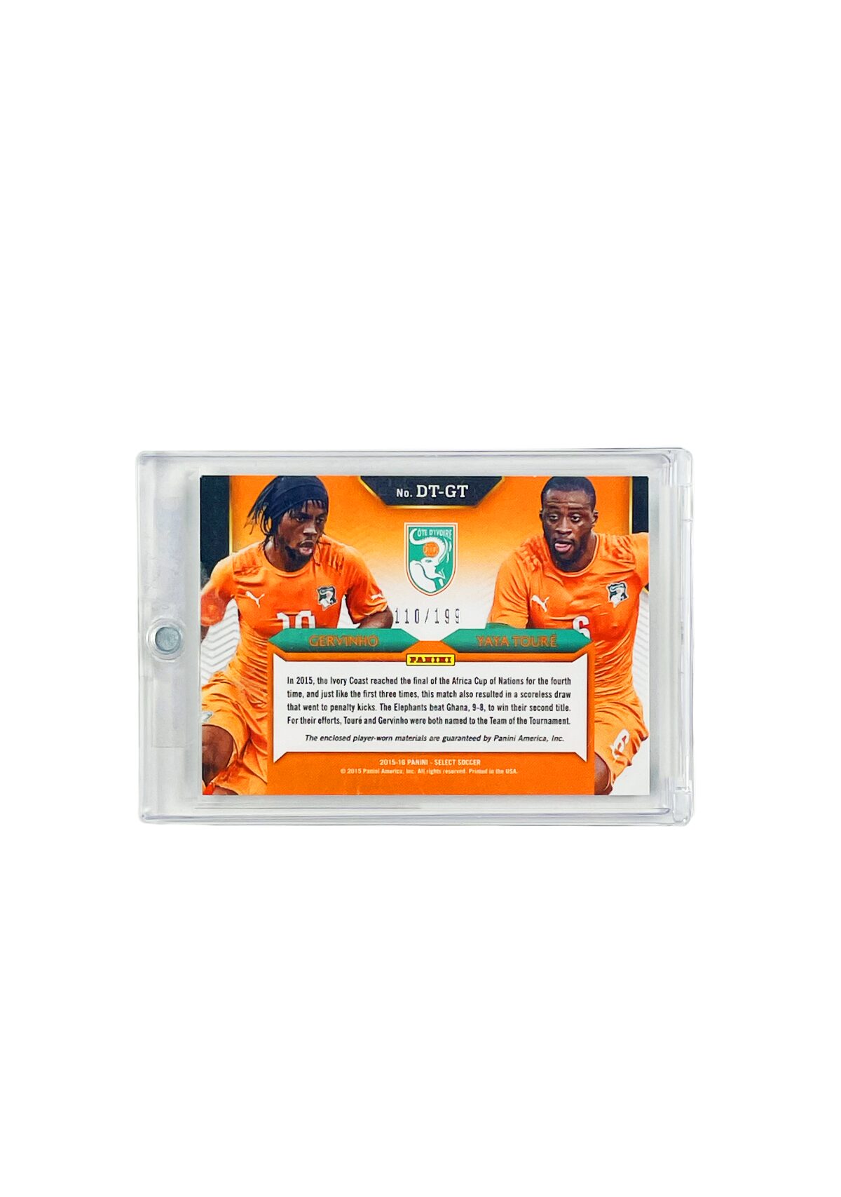 Panini Select Ivory Coast Gervinho & Yaya Toure Dual Patch Card