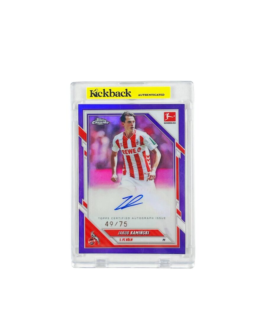 Topps Chrome Bundesliga FC Koln Jakub Kaminski Autograph Card 49/75