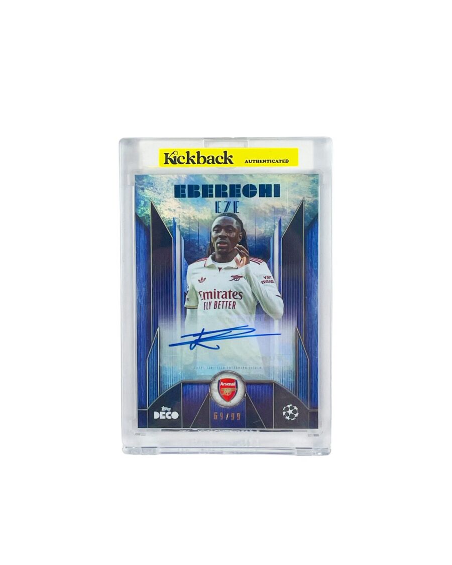 Topps Deco UCC Arsenal Eberechi Eze Autograph Card 69/99