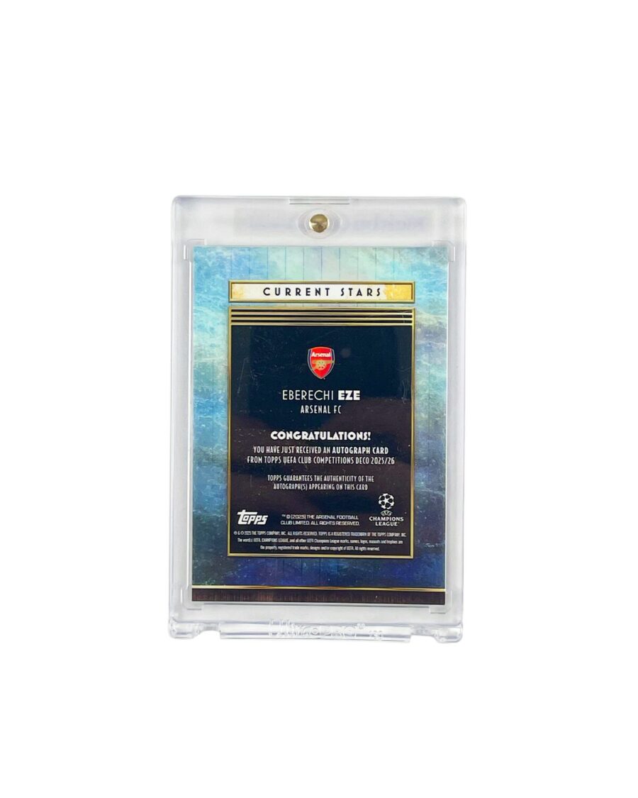 Topps Deco UCC Arsenal Eberechi Eze Autograph Card 69/99