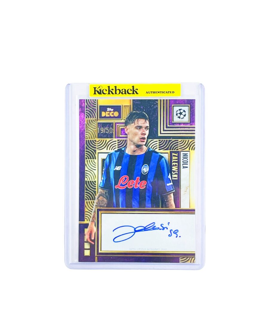 Topps Deco UCC Atalanta Nicola Zalewski Autograph Card 19/50
