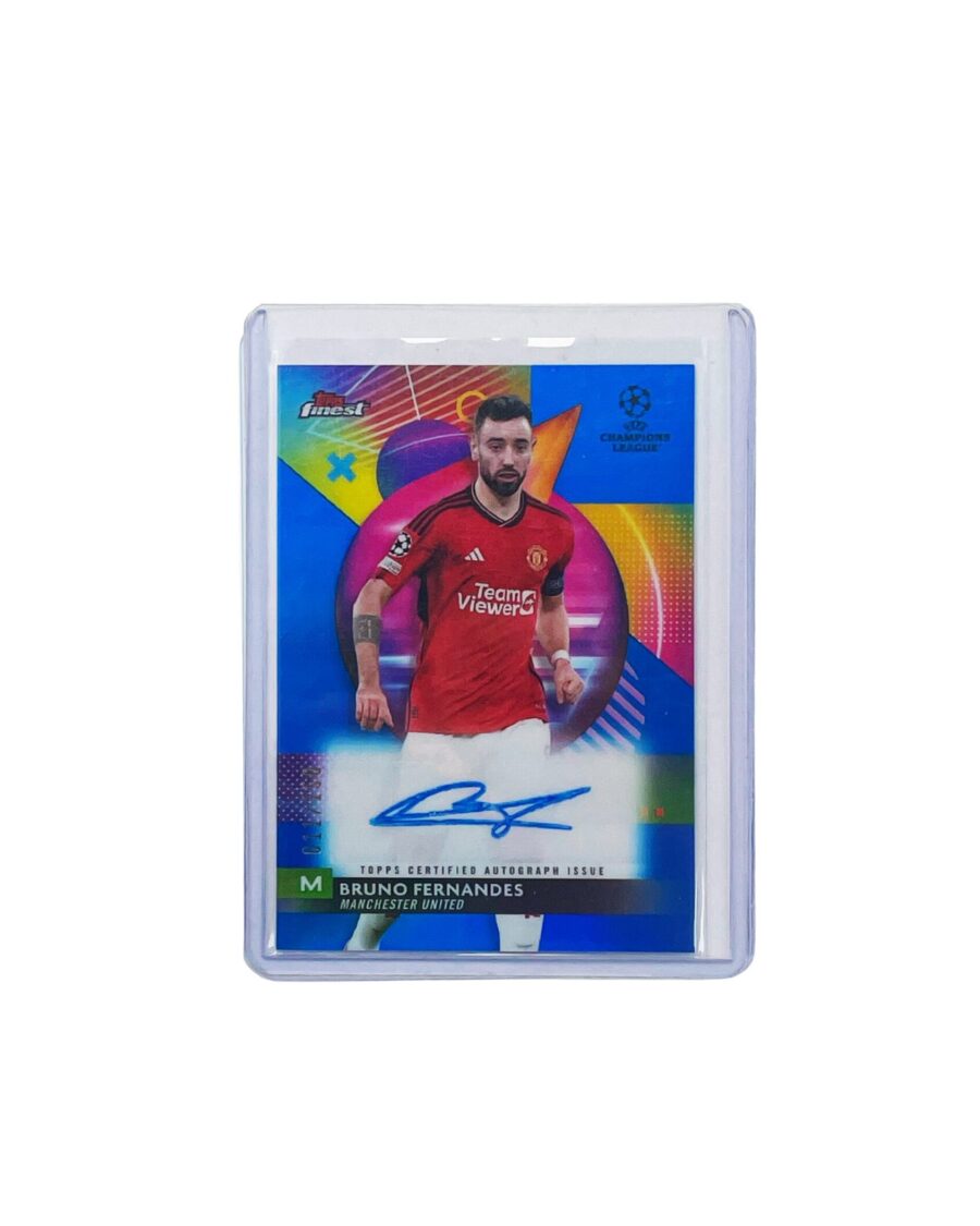 Topps Finest UCC Manchester United Bruno Fernandes Autgraph Card 11/150