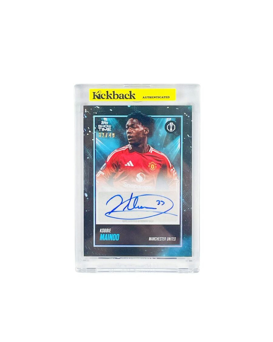 Topps Showtime UCC Manchester United Kobbie Mainoo Autograph Card 32/49
