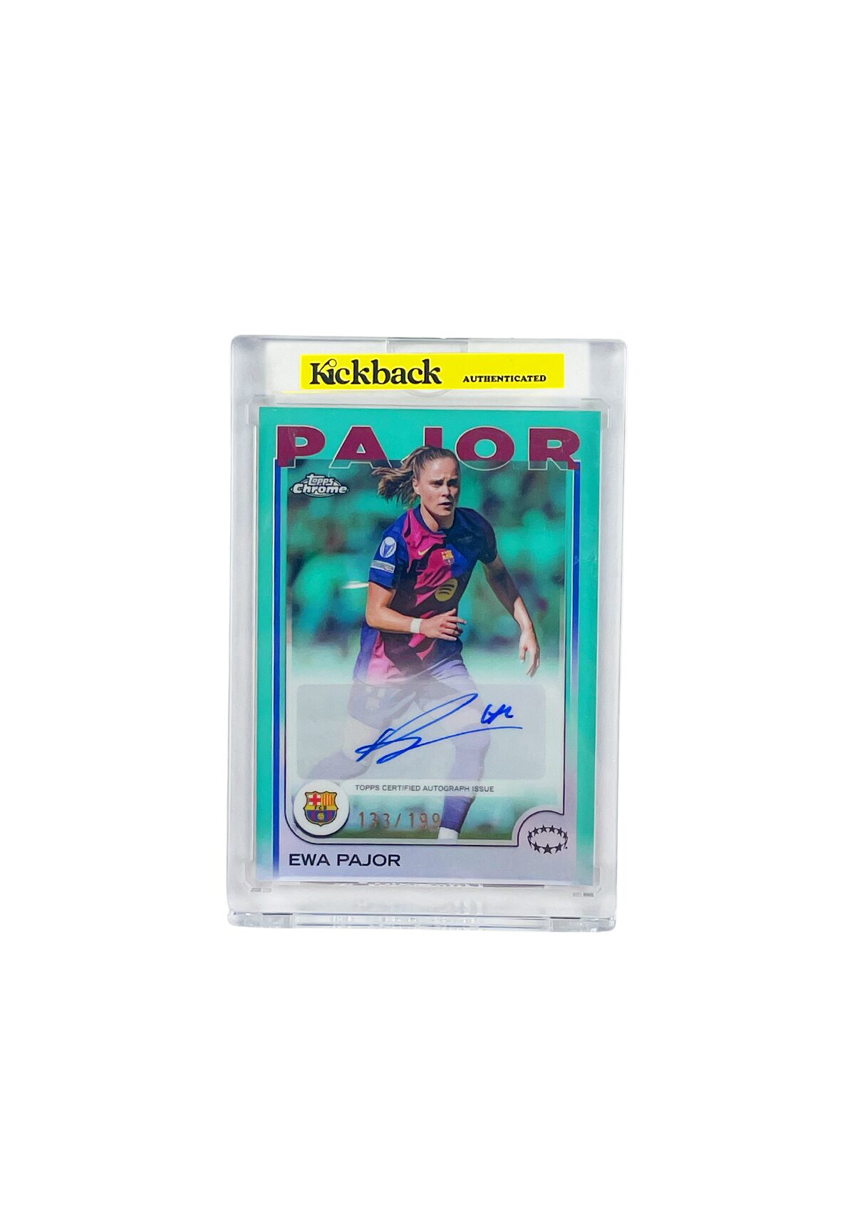 Topps Chrome UCC Women's FC Barcelona Ewa Pajor Autograph Card 133/199