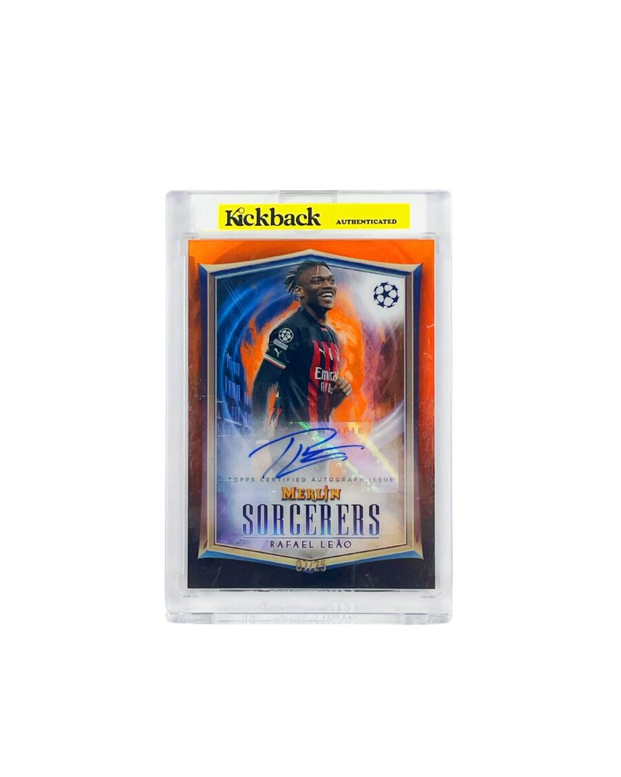 Topps Merlin UCC AC Milan Rafael Leao Autograph Card 07/25