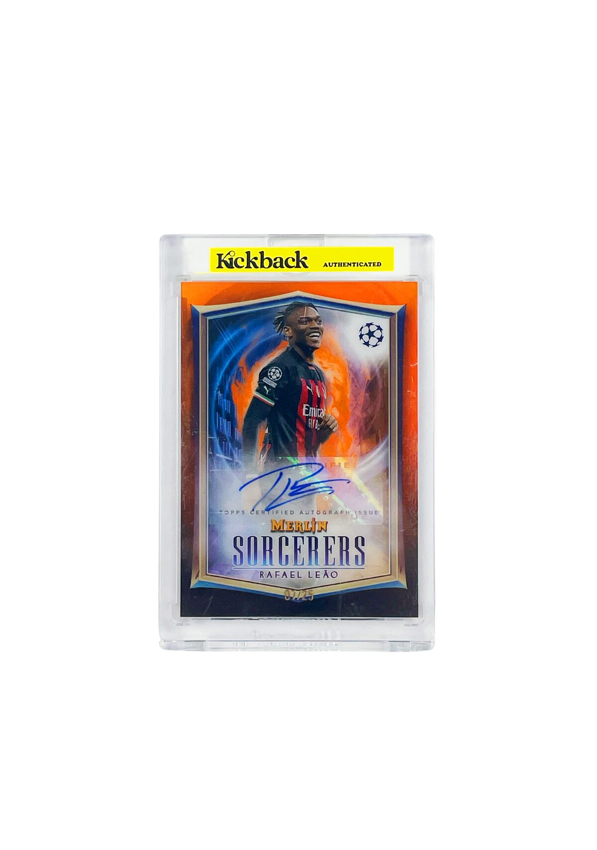 Topps Merlin UCC AC Milan Rafael Leao Autograph Card 07/25