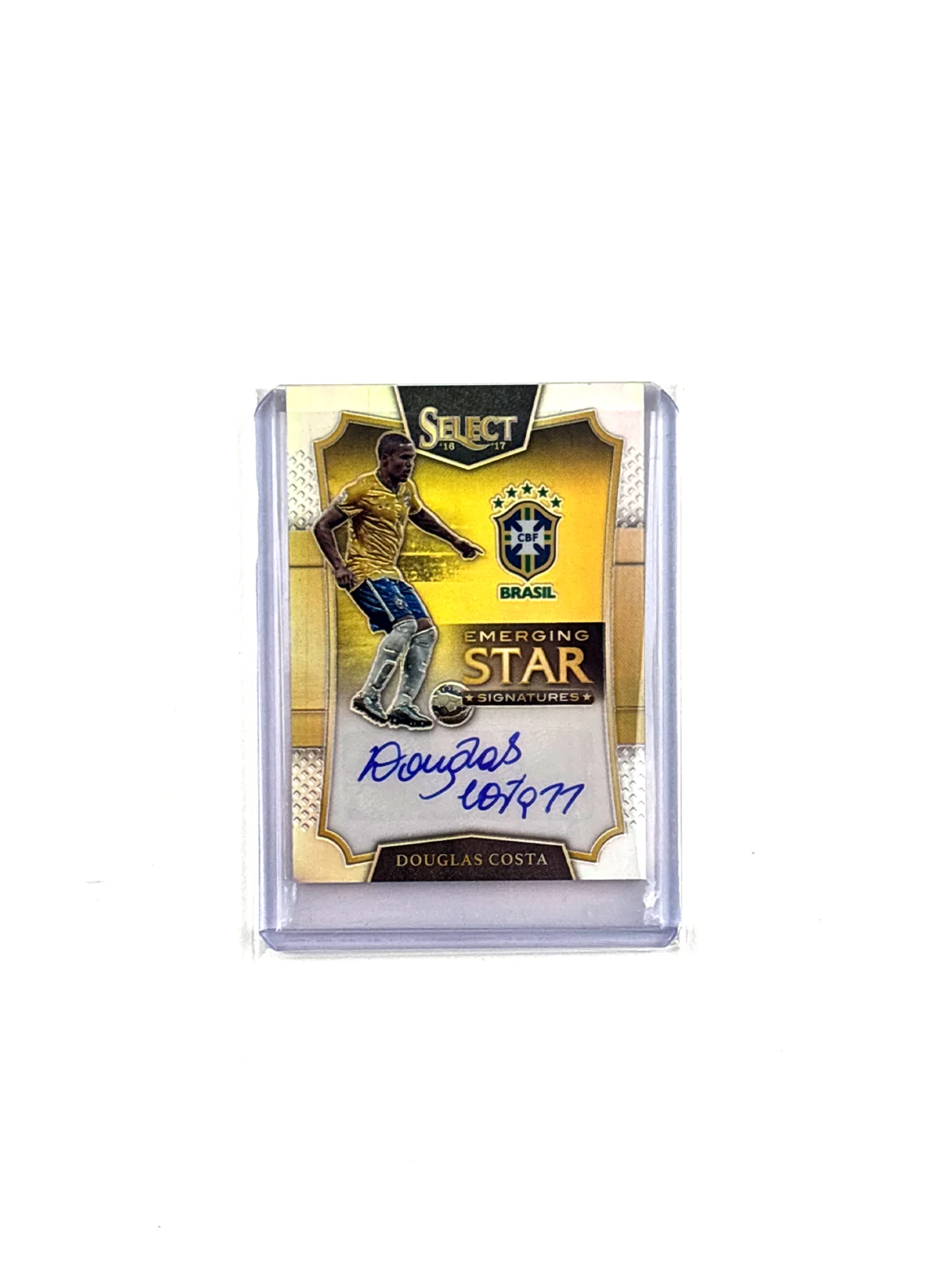 Panini Select Soccer 2016-17 Brazil Douglas Costa Autograph Card 90/199