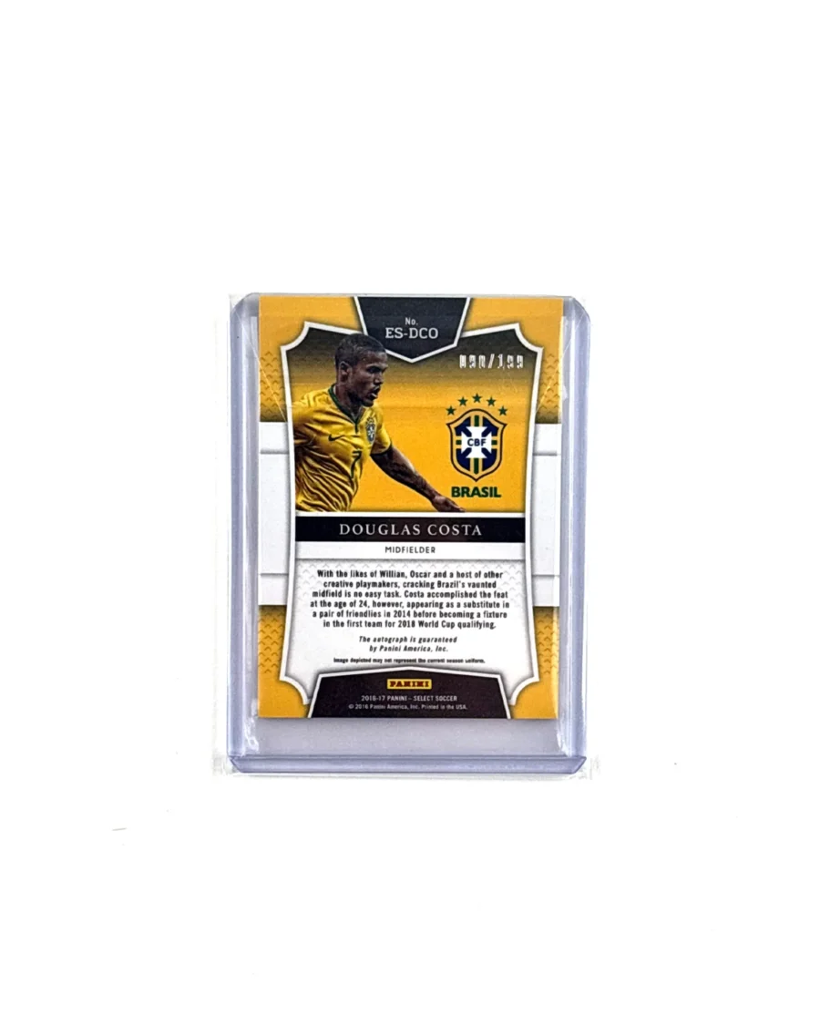 Panini Select Soccer 2016-17 Brazil Douglas Costa Autograph Card 90/199