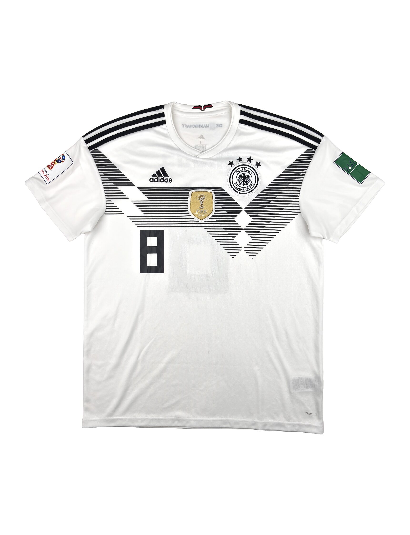 Germany 2018 Home Kroos Full Patch